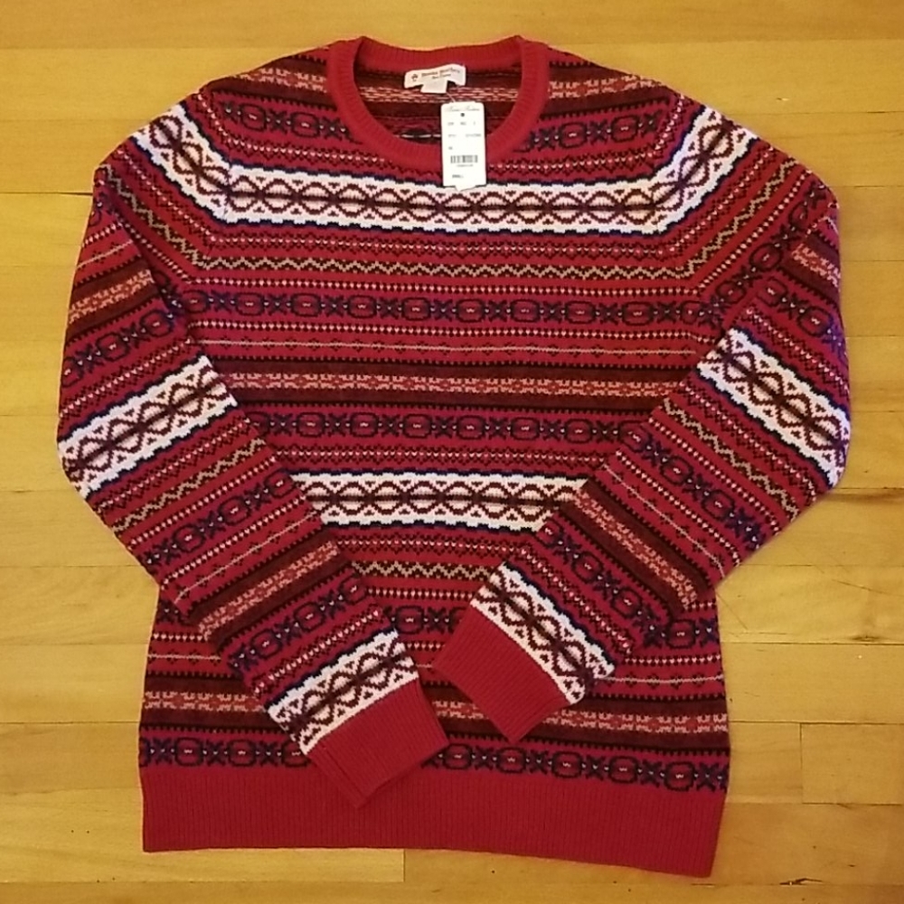 NWT Brooks Brothers Wool winter Sweater Size Small